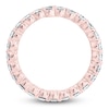 Thumbnail Image 2 of Certified Oval-Cut Diamond Eternity Band 1-3/4 - 2 ct tw 14K Rose Gold