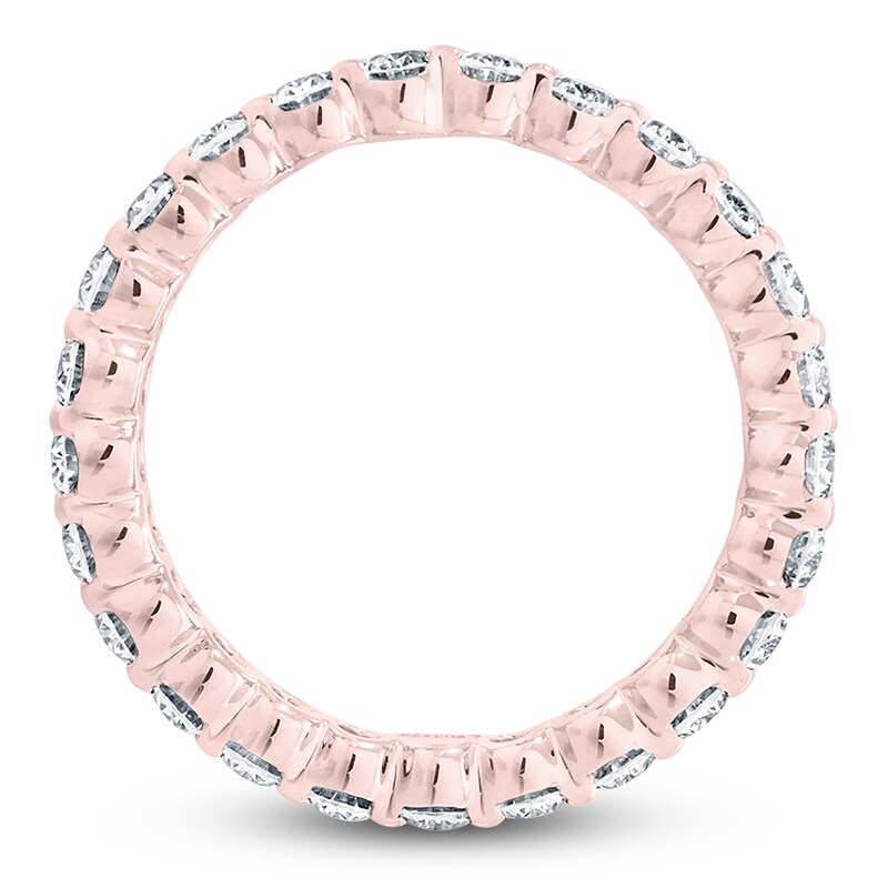 Main Image 2 of Certified Oval-Cut Diamond Eternity Band 1-3/4 - 2 ct tw 14K Rose Gold