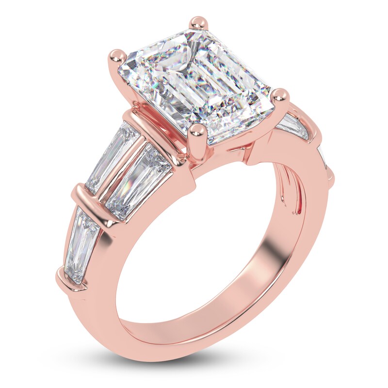 Main Image 2 of Radiant-Cut Created By Jared Studio Lab-Grown Diamond Engagement Ring 4-1/2 ct tw 14K Rose Gold