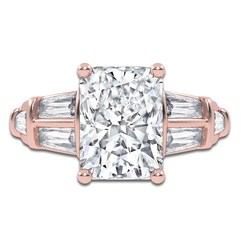 Main Image 3 of Radiant-Cut Created By Jared Studio Lab-Grown Diamond Engagement Ring 4-1/2 ct tw 14K Rose Gold