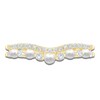 Thumbnail Image 3 of Pnina Tornai Cultured Pearl & Diamond Two-Row Contour Anniversary Ring 1/3 ct tw 14K Yellow Gold