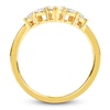 Thumbnail Image 2 of Storied Diamond Desert Sands of Eternity Pear-Shaped & Round-Cut Contour Anniversary Ring 5/8 ct tw 18K Yellow Gold