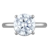 Thumbnail Image 3 of Round-Cut Lab-Created Diamond Solitaire Plus Engagement Ring 3 ct tw Platinum (VS2/F)