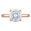 Thumbnail Image 3 of Round-Cut Lab-Grown Diamond Engagement Ring 2-5/8 ct tw 18K Rose Gold (VS2/F)