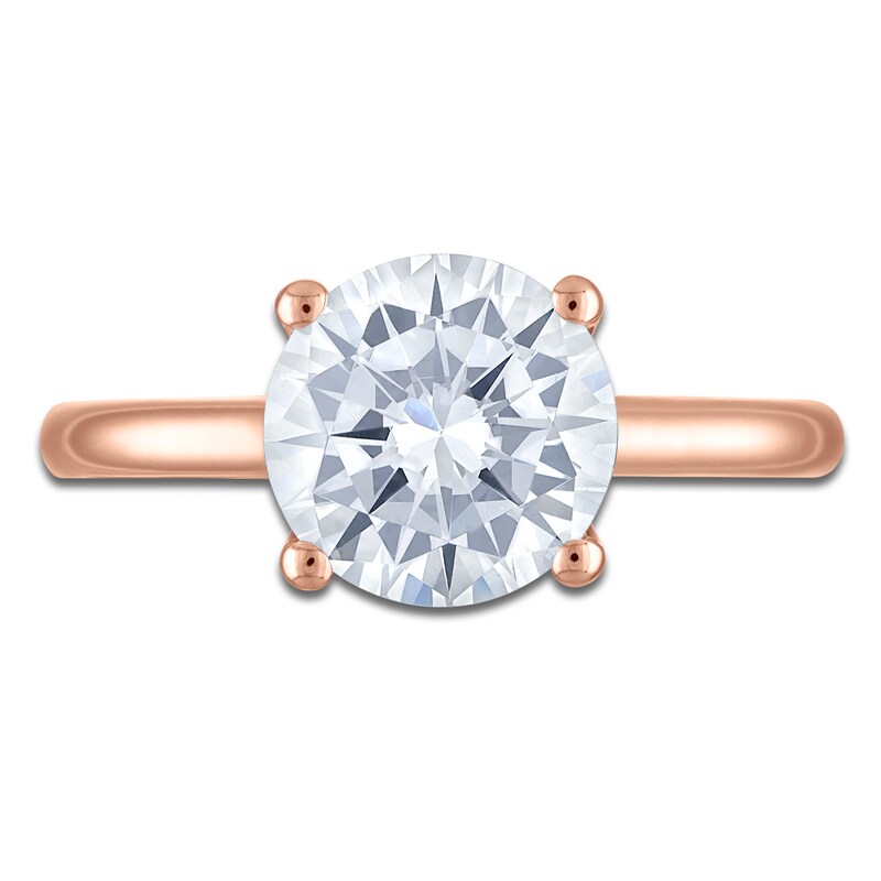 Main Image 3 of Round-Cut Lab-Grown Diamond Engagement Ring 2-5/8 ct tw 18K Rose Gold (VS2/F)