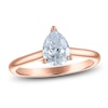 Thumbnail Image 1 of Pear-Shaped Lab-Grown Diamond Solitaire Plus Engagement Ring 7/8 ct tw 18K Rose Gold (VS2/F)