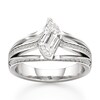 Thumbnail Image 1 of J'Lure Lab-Grown Diamond Leaf Step-Cut Engagement Ring 1-3/8 ct tw 18K White Gold