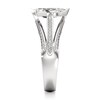 Thumbnail Image 3 of J'Lure Lab-Grown Diamond Leaf Step-Cut Engagement Ring 1-3/8 ct tw 18K White Gold