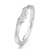 Thumbnail Image 4 of J'Lure Lab-Grown Diamond Scalloped Wedding Band 1/8 ct tw 18K White Gold