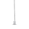 Thumbnail Image 5 of Lab-Grown Diamond Three-Stone Necklace 1/2 ct tw 14K White Gold 18"