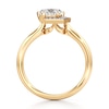Thumbnail Image 2 of J'Lure Pentagon Brilliant-Cut Lab-Grown Diamond Half-Halo Engagement Ring 1 ct tw 18K Yellow Gold