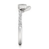 Thumbnail Image 3 of J'Lure Imperial-Emerald Step-Cut Lab-Grown Diamond Contour Wedding Band 5/8 ct tw 18K White Gold