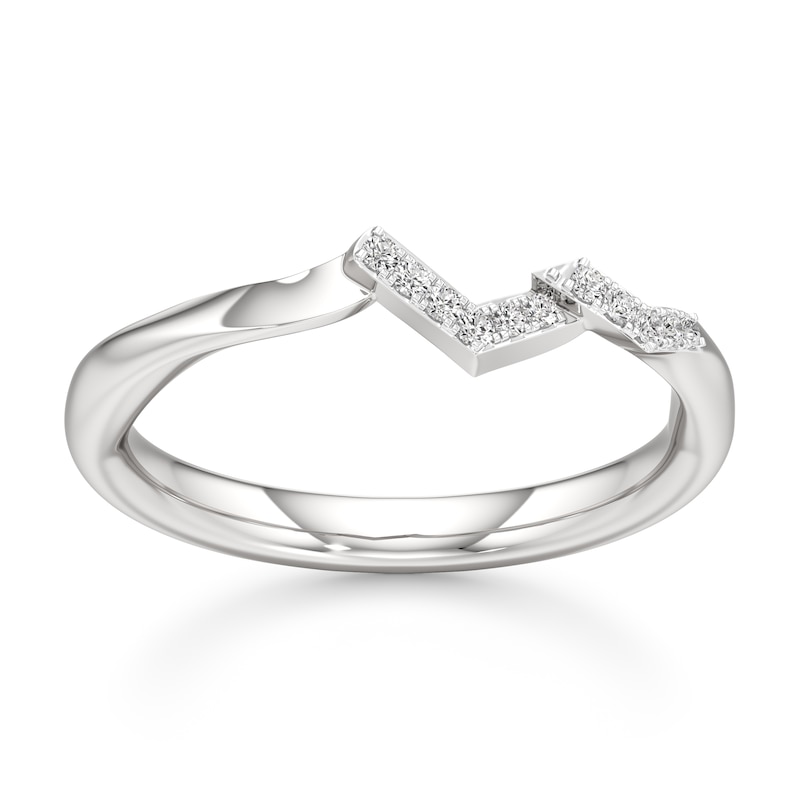 Main Image 1 of J'Lure Lab-Grown Diamond Wedding Band 1/15 ct tw 18K White Gold