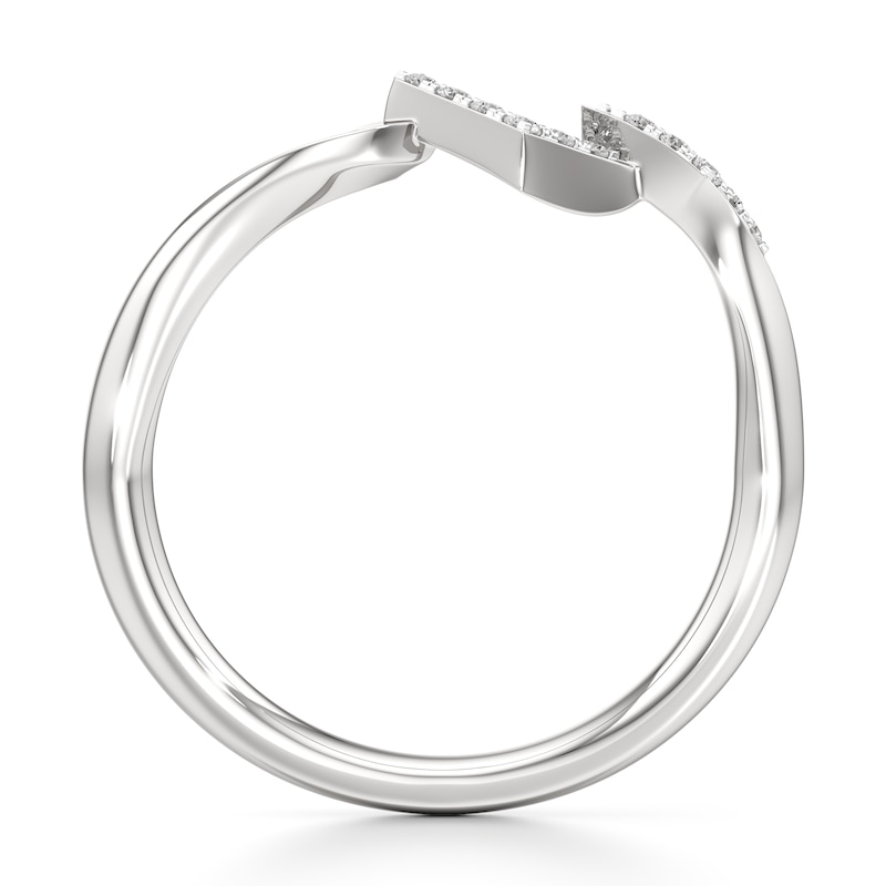 Main Image 2 of J'Lure Lab-Grown Diamond Wedding Band 1/15 ct tw 18K White Gold