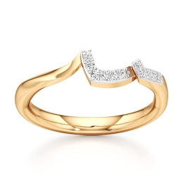 J'Lure Lab-Grown Diamond Wedding Band 1/10 ct tw 18K Yellow Gold