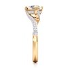 Thumbnail Image 3 of J'Lure Trillion Curved Brilliant-Cut Lab-Grown Diamond Bypass Engagement Ring 1-1/4 ct tw 18K Yellow Gold