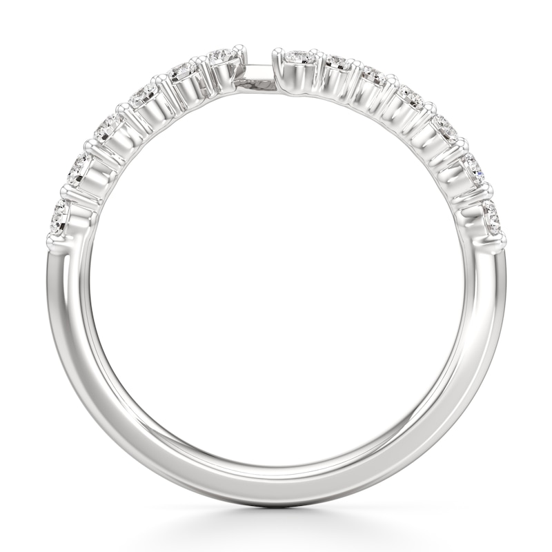 Main Image 2 of J'Lure Lab-Grown Diamond Contour Wedding Band 3/8 ct tw 18K White Gold