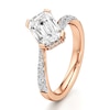 Thumbnail Image 4 of J'Lure Imperial-Emerald Step-Cut Lab-Grown Diamond Bypass Engagement Ring 2-3/8 ct tw 18K Rose Gold