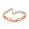 Thumbnail Image 1 of J'Lure Lab-Grown Diamond Contour Wedding Band 1/3 ct tw 18K Rose Gold