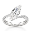Thumbnail Image 1 of J'Lure Moval Old-Cut Lab-Grown Diamond Bypass Engagement Ring 2-1/2 ct tw 18K White Gold