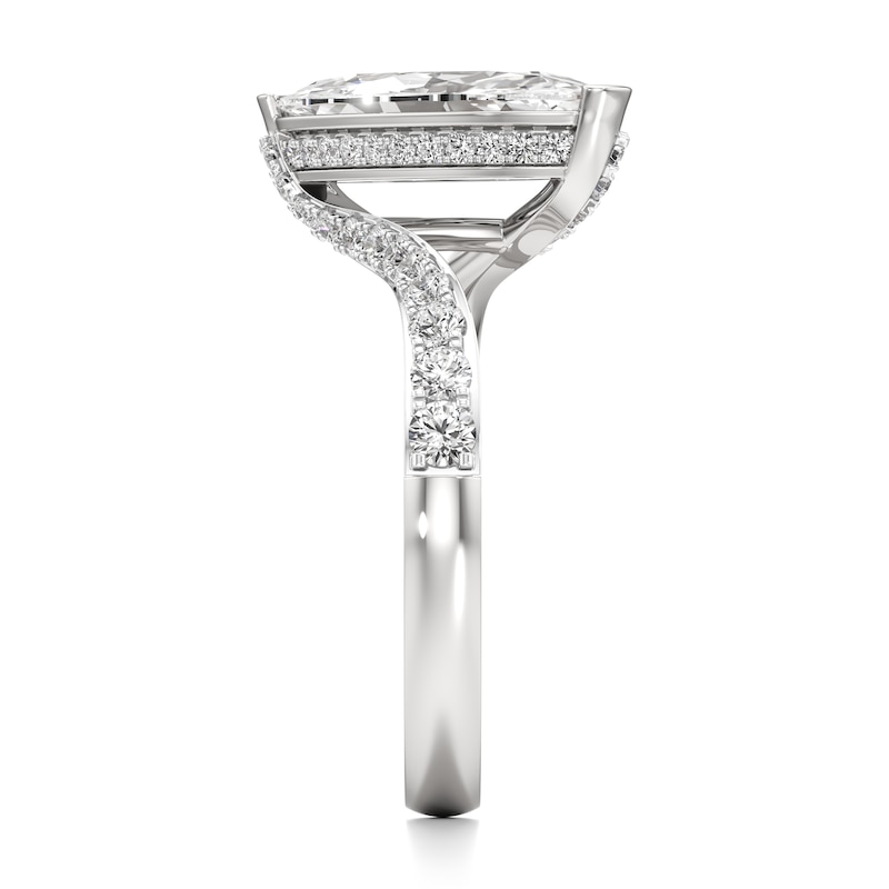 Main Image 3 of J'Lure Moval Old-Cut Lab-Grown Diamond Bypass Engagement Ring 2-1/2 ct tw 18K White Gold