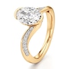 Thumbnail Image 4 of J'Lure Oval Step-Cut Lab-Grown Diamond Bypass Engagement Ring 2-1/5 ct tw 18K Yellow Gold