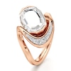 Thumbnail Image 4 of J'Lure Oval Portrait-Cut Lab-Grown Diamond Engagement Ring 3 ct tw 18K Rose Gold