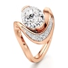 Thumbnail Image 4 of J'Lure Oval Step-Cut Lab-Grown Diamond Engagement Ring 3 ct tw 18K Rose Gold