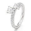 Thumbnail Image 4 of J'Lure Radiant Brilliant-Cut Two-Stone Lab-Grown Diamond Engagement Ring 1-7/8 ct tw 18K White Gold