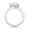 Thumbnail Image 2 of J'Lure Hexagon Step-Cut Two-Stone Lab-Grown Diamond Engagement Ring 3-3/8 ct tw 18K White Gold