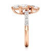 Thumbnail Image 3 of J'Lure Carre Step-Cut Two-Stone Lab-Grown Diamond Engagement Ring 3-3/8 ct tw 18K Rose Gold