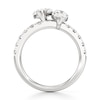 Thumbnail Image 2 of J'Lure Moval Old-Cut Two-Stone Lab-Grown Diamond Engagement Ring 3-3/8 ct tw 18K White Gold