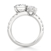 Thumbnail Image 2 of J'Lure Radiant Brilliant-Cut Two-Stone Lab-Grown Diamond Engagement Ring 4-5/8 ct tw 18K White Gold