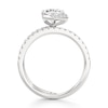 Thumbnail Image 2 of J'Lure Hexagon Brilliant-Cut Lab-Grown Diamond Spiral Engagement Ring 1-3/8 ct tw 18K White Gold