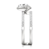 Thumbnail Image 3 of J'Lure Trillion Curved Brilliant-Cut Lab-Grown Diamond Spiral Engagement Ring 1-3/8 ct tw 18K White Gold