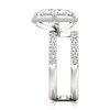 Thumbnail Image 3 of J'Lure Carre Step-Cut Lab-Grown Diamond Spiral Engagement Ring 3-3/4 ct tw 18K White Gold
