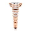 Thumbnail Image 3 of J'Lure Leaf Step-Cut Lab-Grown Diamond Engagement Ring 1-1/3 ct tw 18K Rose Gold