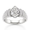 Thumbnail Image 1 of J'Lure Hexagon Brilliant-Cut Lab-Grown Diamond Engagement Ring 2-3/8 ct tw 18K White Gold