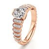 Thumbnail Image 4 of J'Lure Octagon Step-Cut Lab-Grown Diamond Engagement Ring 1-1/4 ct tw 18K Rose Gold