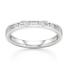 Thumbnail Image 1 of J'Lure Baguette & Round-Cut Lab-Created Diamond Wedding Band 3/8 ct tw 18K White Gold