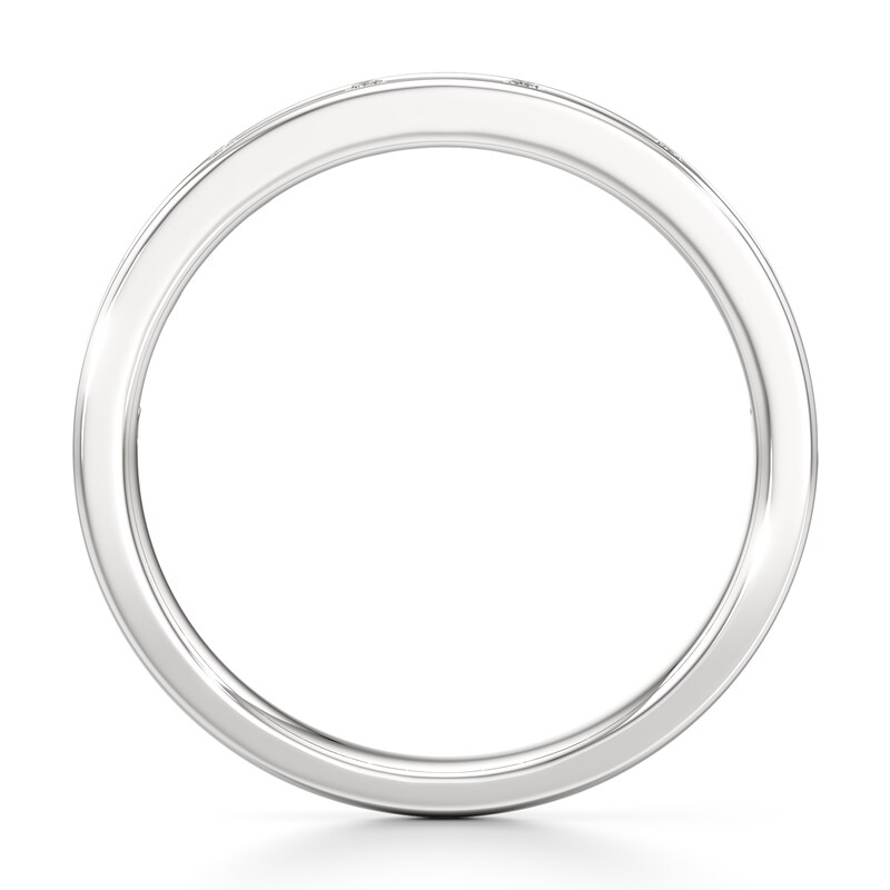 Main Image 2 of J'Lure Baguette & Round-Cut Lab-Created Diamond Wedding Band 3/8 ct tw 18K White Gold