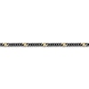 Thumbnail Image 2 of Men's Matte Curb Chain Necklace 6mm Black & Yellow Ion-Plated Stainless Steel 24"
