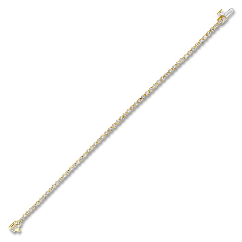 Main Image 2 of Brilliant Moments Diamond Tennis Bracelet 3 ct tw 14K Yellow Gold 7.25"