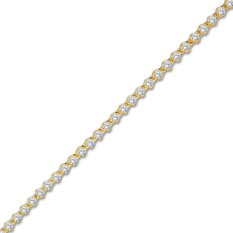 Main Image 3 of Brilliant Moments Diamond Tennis Bracelet 3 ct tw 14K Yellow Gold 7.25"
