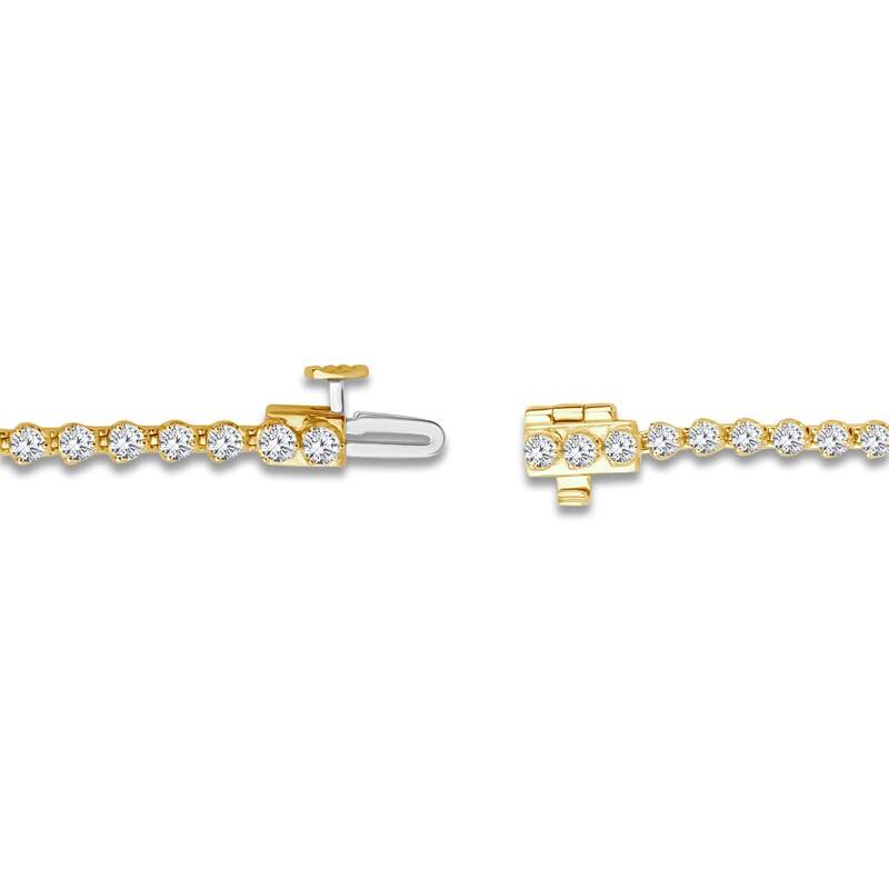 Main Image 4 of Brilliant Moments Diamond Tennis Bracelet 3 ct tw 14K Yellow Gold 7.25"