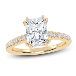 Radiant-Cut Lab-Grown Diamond Engagement Ring 1-3/4 ct tw 14K Yellow Gold