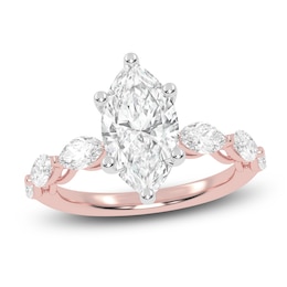 Marquise-Cut Lab-Grown Diamond Engagement Ring 2 ct tw 14K Rose Gold