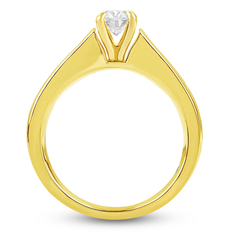 Main Image 2 of Storied Diamond Desert Sands of Eternity Oval-Cut Engagement Ring 7/8 ct tw 18K Yellow Gold