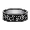 Thumbnail Image 3 of Men's Scrollwork & Stars Comfort-Fit Wedding Band Tungsten Carbide 7mm