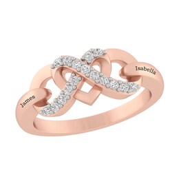 Couple's Infinity Heart Ring